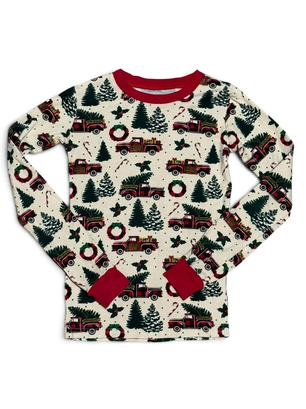 Kid’s Children’s PJ Place Christmas Pajama 2 Piece Set Long Sleeve Size 12